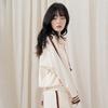 (WMNS) New Balance Half Zip Sweatshirt Asia Sizing 'Cream White Red' Women's AWT23561-MCU