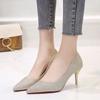 Fashion Shoes for Woman High Heels Pumps 10cm Tacones Pointed Toe Sexy Ladies Stilettos Wedding Shoes Internet Celebrity Heels Plus Size