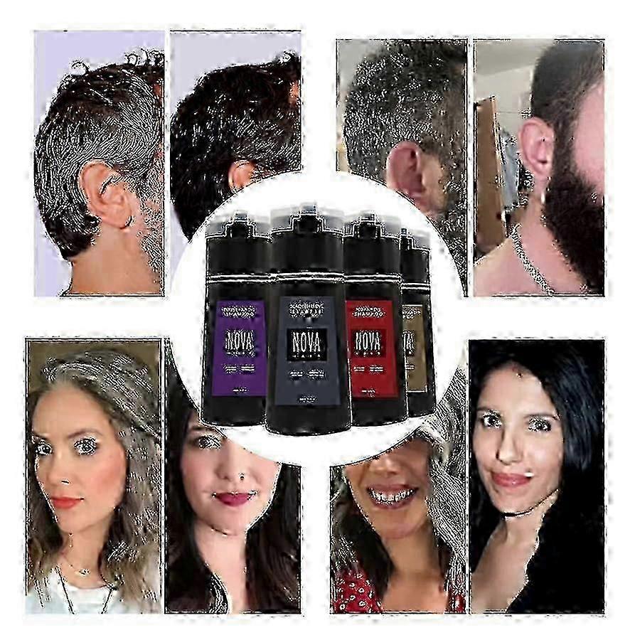 Suitable for Nova Hair Dye Shampoo, Nova Hair Instant Dye Shampoo, Nova Hair Dye Shampoo,Nova Hair Instant Dye Shampoo for Men & Women Less
