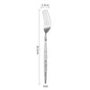 Ballet Hammer Pattern 304 Stainless Steel Cutlery Set: Steak Knife, Fork, Dessert Spoon - Thick, Durable Western Tableware for Hotels