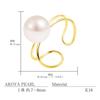Lala Christie Women's Ear Cuff with Akoya Pearl, Single Pearl, 18K Gold, Le56-0009-yg