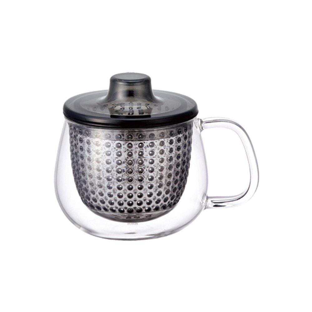 Kinto UNITEA Unimug, 350ml, Gray, Heat-Resistant Glass, 22917