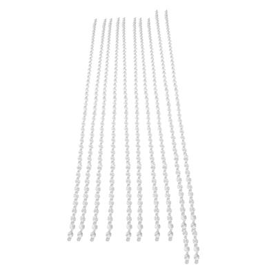14mm Octagonal Bead String Acrylic Crystal Pearl Chains for Birthday Wedding PartyTransparent 10
