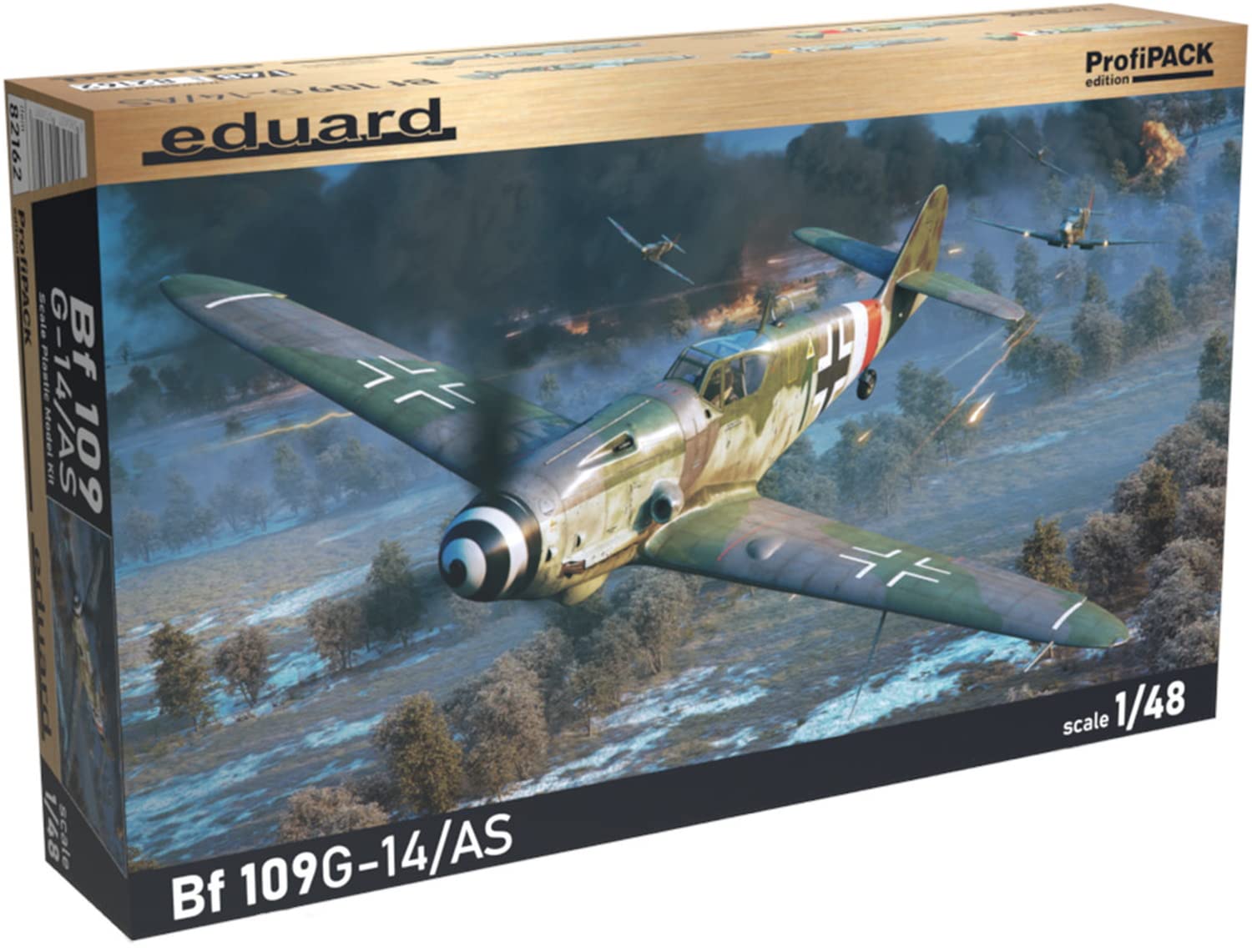 

Eduard 1/48 Profipack German Air Force Bf109G-14/AS Plastic Model Kit EDU82162