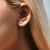 925 Sterling Silver Simple Emerald Cut CZ Stud Earrings Hypoallergenic Earrings For Women Wedding Engagement Fine Jewelry