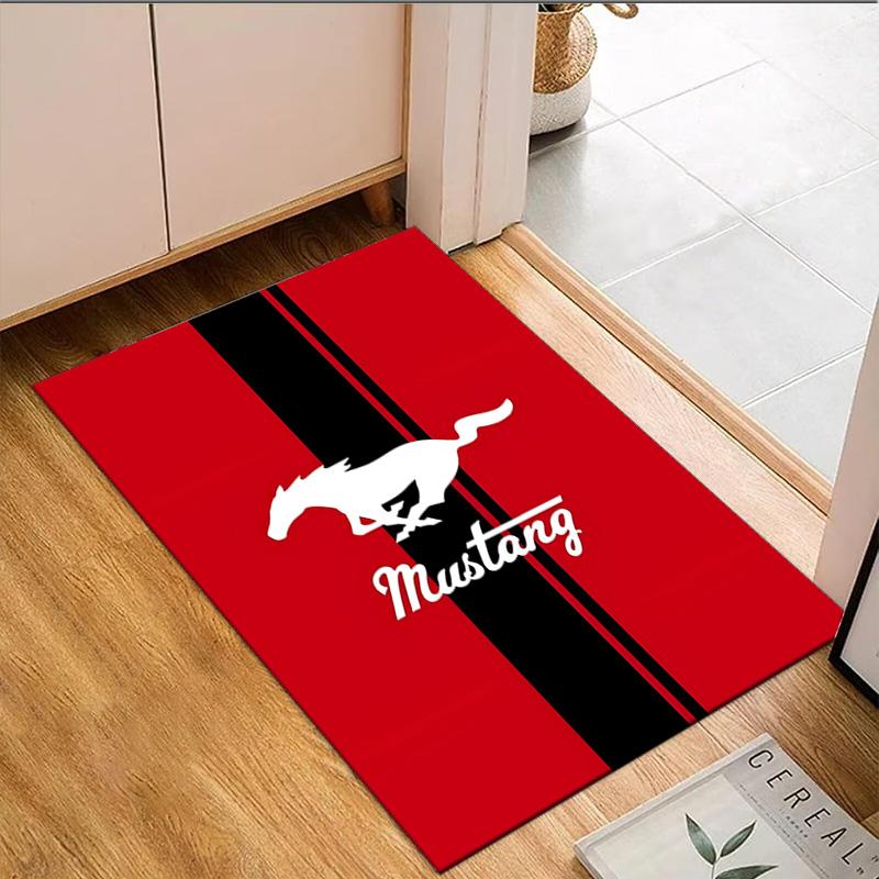 1PC Mustang Carpet Floor mat, Anti-slip mat Chair rug For livingroom,Bedroom, doormat home decor Gift Christmas Gifts