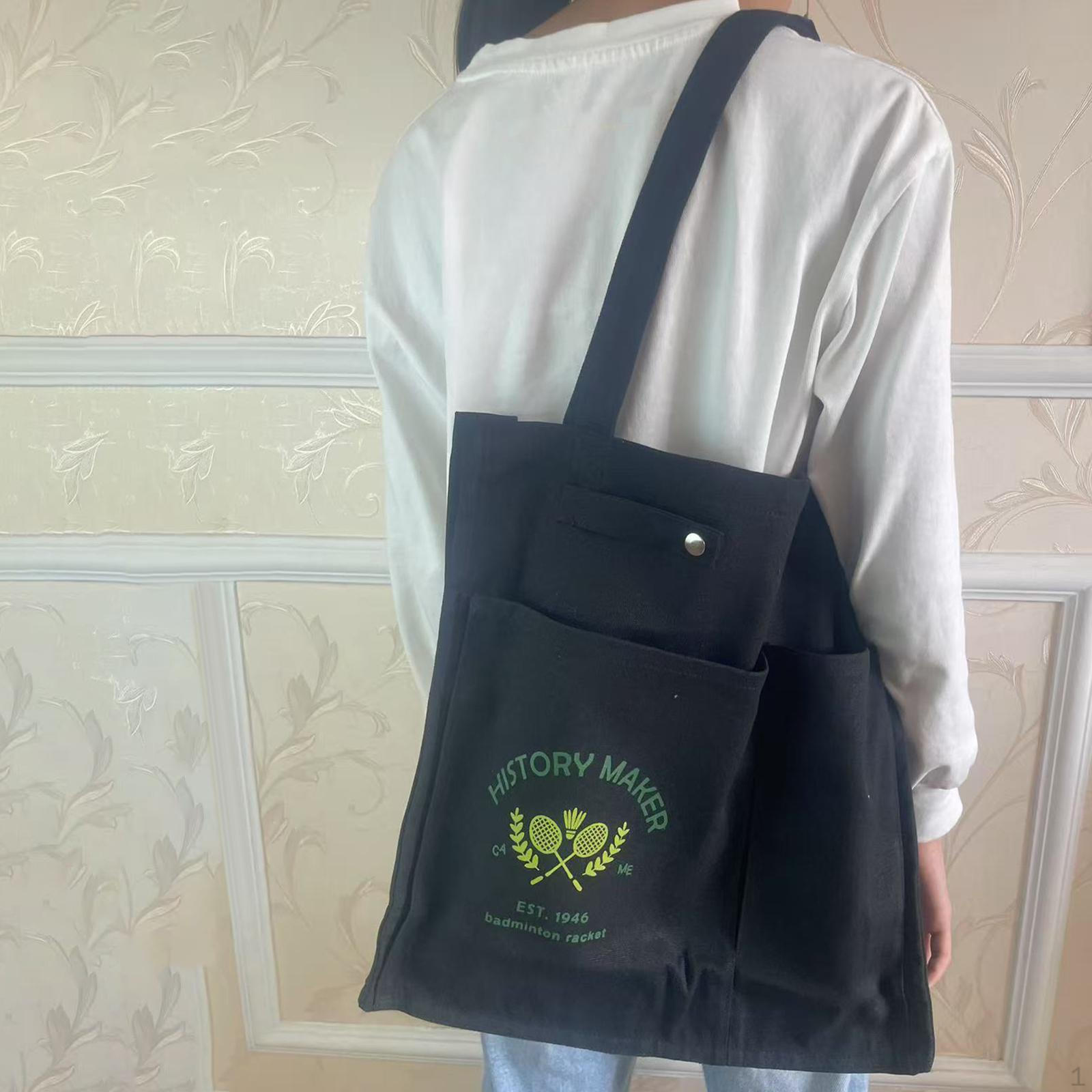 

Adult Badminton Bag, Multipurpose Sports Bag for Shopping, School, Or Work. чёрный