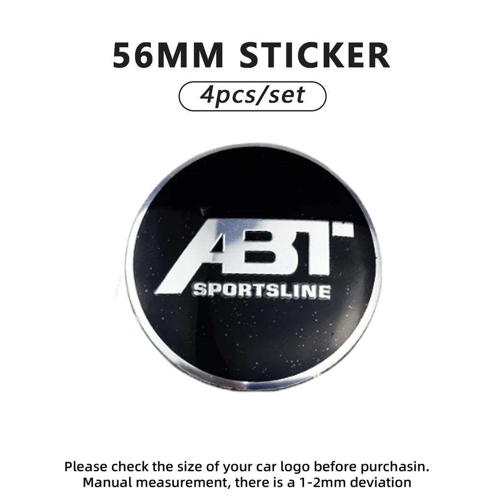 4pcs 56mm Car Emblem Wheel Hub Center Cap Stickers For Audi TT RS3 RS4 RS5 RS6 RS7 RS8 Quattro SLINE RS