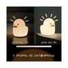 LED Night Light Mini Duck Silicone Sleeping Lamp Touch Sensor Switch USB Charge