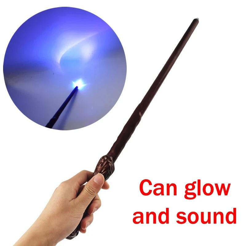 Wizarding Stick Magic Wand Glowing Vocal Plastic Party Favors Halloween Festival Gathering Stage Cosplay Play Props Gifts TMZ