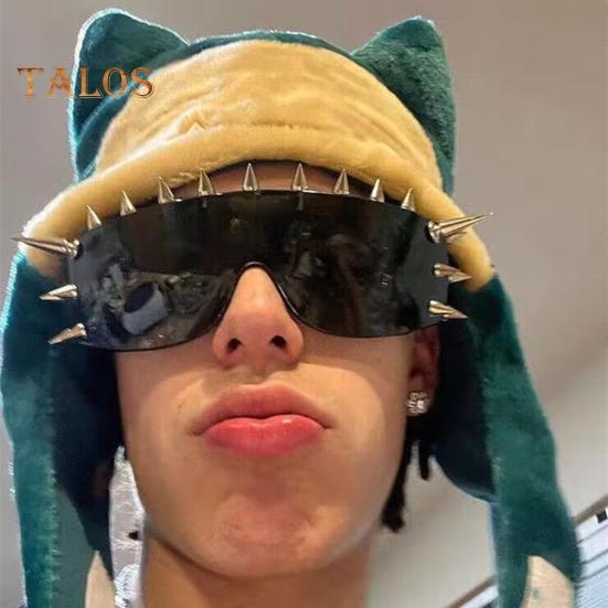 Unisex-Brille, Metallnieten, Party-Sonnenbrille, leichtes Design, Cosplay-Sonnenbrille, Schattenbrille für Damen und Herren