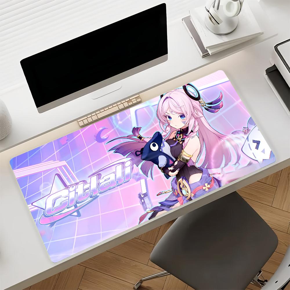 Tapis de Souris Genshin Impact Citlali Caoutchouc Antidérapant Gamer Équilibre Tapis pour Ordinateur Décoration Deskmat Ordinateur Portable Bureau Grand
