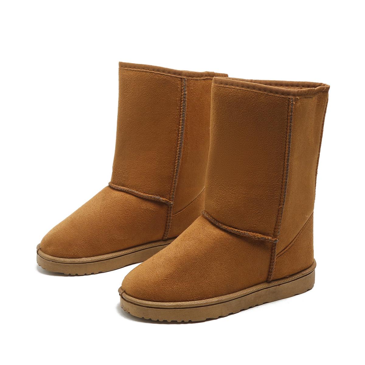 

Зимние сапоги из бархата для снега, женские хлопковые ботинки, высокие сапоги на плоской подошве 41