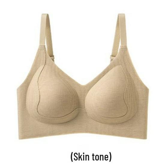 Women's Seamless Anti-Gravity Bra: Gather & Lift, Wire-Free, Side Support, Semi-Fixed Cup, Anti-Sagging for Small Breasts – Perfect for Fall/Winter.