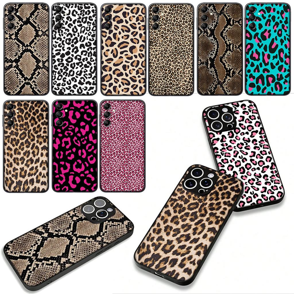 Phone Cover Cow Print Leopard Snake Casing for Apple iPhone 17 16 11 Pro XS Max XR 6 7 8 Plus + 16E SE 2020 Air 5 8+ Case