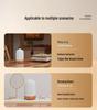 150ml USB Ceramic Aroma Diffuser & Humidifier with Timer, Silent Ultrasonic Mist, Essential Oil Compatible, 7 Color LED Lights