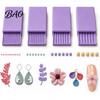 Craft Bead Shaping Mold 4Pcs Clay Gel Ball Roller Maker Tool, 2mm 3mm 4mm 5mm Roller, Professional Sculpting Equipment Molds for DIY Earring,