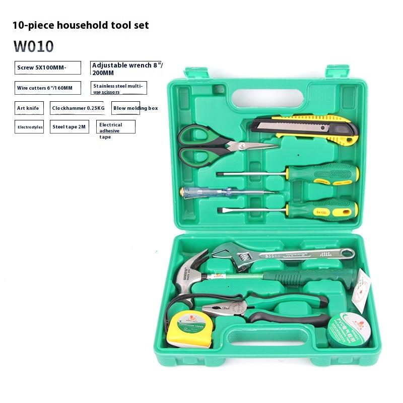 10/12/20 Sada nářadí PSC Univerzální sada ručního nářadí pro domácnost s plastovým pouzdrem na nářadí Používá se k opravám doma a v autě