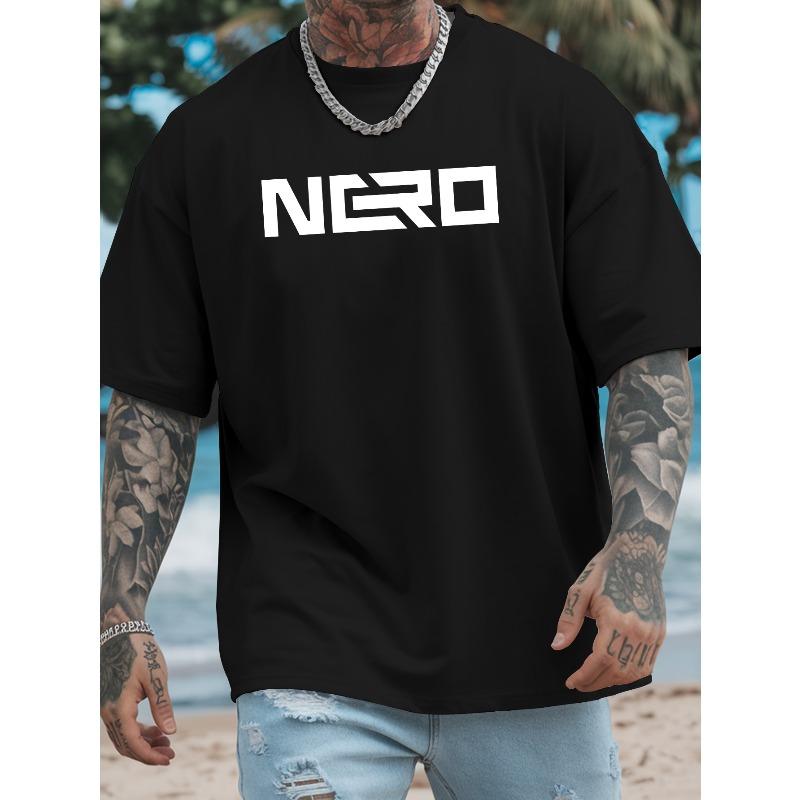 European sizes Men'S Casual T-Shirt, Regular Fit Inclusive Style, Short Sleeve Classic Versatile, Trendy Print Infusing Fashion