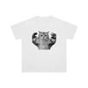 Adult and Children ParentChild Cute Contrast Muscular Cat Fun Daily Pure Cotton Short Sleeve Sports Casual TShirt
