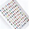 10Pcs Inlaid with colorful crystal and zircon gemstone finger ring jewelry for the index finger