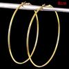 Brand 4 Size Big Hoop Earring For Women Jewelry Mother Gold Color Fashion Jewelry Bijoux Accessory Birthday Brincos