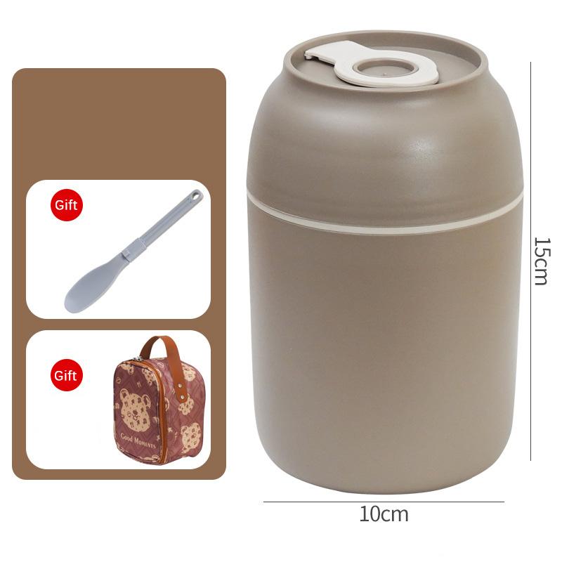 450ml Stainless Steel Lunch Box Thermal Breakfast Cup With Spoon Food Jar Containers Insulated Soup Thermos Vacuum Cup Lunchbox