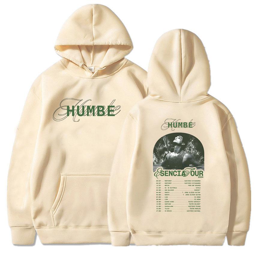 Esencia Tour Humbe Hoodies Long Sleeve Men Women Hooded Sweatshirts Sudaderas Hombre Winter Fleece Hip Hop Pullovers Unisex Tops