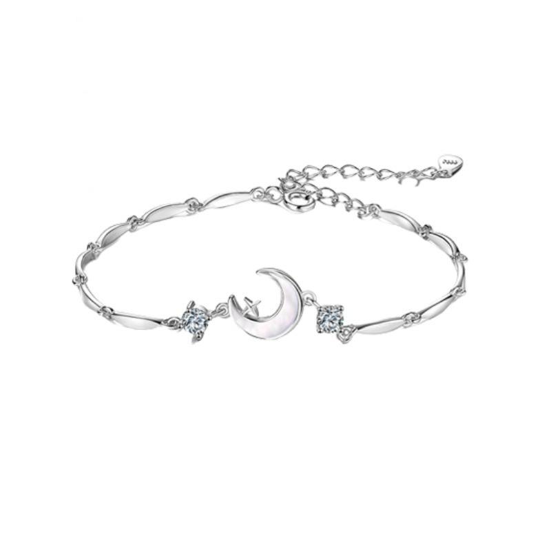 New Trendy Moon Bracelet for Women, Light Luxury Versatile Niche Bracelet, Valentine's Day Gift