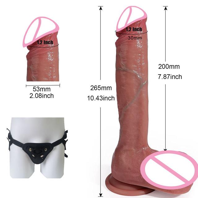 New Biggest Realistic Dildo Soft Silicone Thick Huge Penis Strapon Suction Cup Anal Sex Toys For Vagina Erotic Women Masturbator