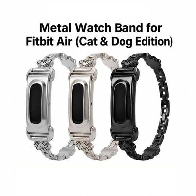 Adjustable Metal Strap Replacement Band Loop for Google Fitbit Air Smart Watch Accessories
