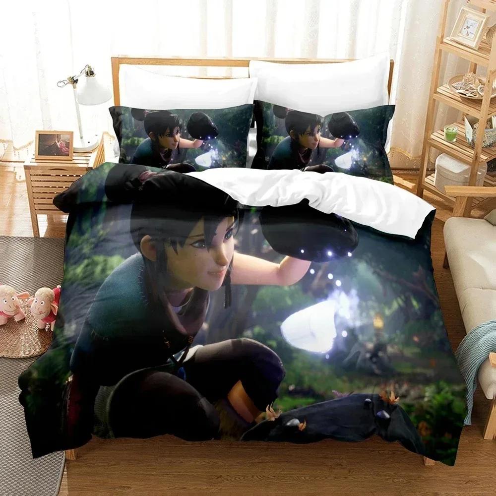 Game Kena Bridge of Spirits 3D NEW Duvet Cover Pillowcase Bedding Set Adult Girl Bedroom Decoration Children Single Double Large