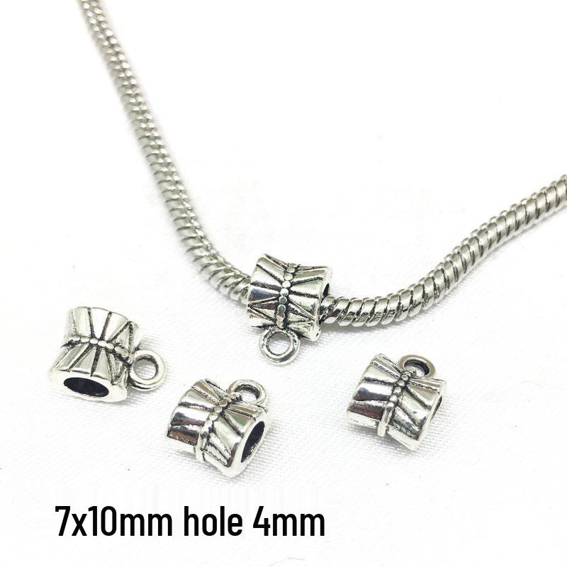 DIY Electroplated Jewelry Kit: Alloy Pendant Connector, Clasp, Jump Ring, Spacer Bead for Bracelets & Necklaces