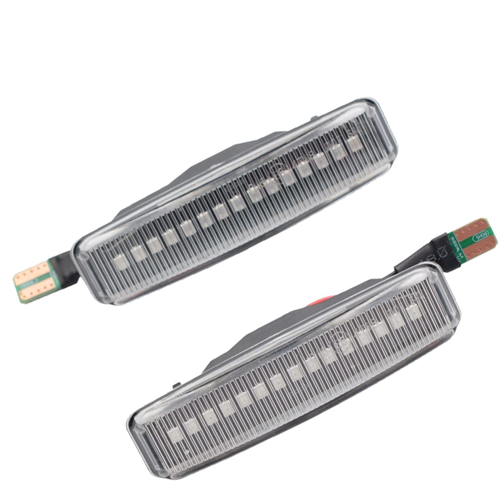 2Pcs Dynamic Fender Side Marker Lamp Sequential Running LED Turn