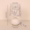 1pcHollow‑out Fabric Table Lamp, Spherical BaseRemote Dimmable Bedside & Desk Lamp, Retro Ins‑Style Night Light, Home Decor Gift
