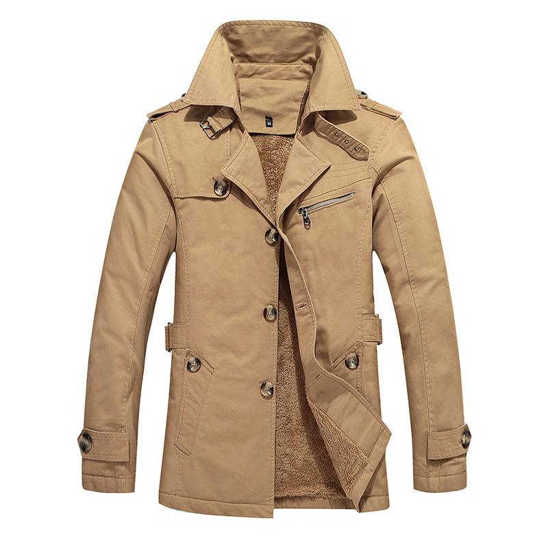 Autumn Men'S Medium And Long Jacket Youth British Fashion Slim Casual Trench Coat Men