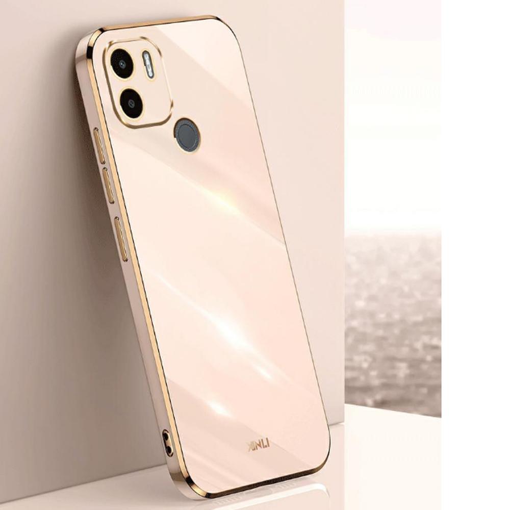 For Xiaomi Redmi A1+ Case Luxury Square Plating Xiaomi Redmi A2 Plus Phone Case ShockProof Silicone Back Cover Fundas