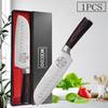 Professional Japanese Chef Knife Damascus Laser Kitchen Knives Meat Cleaver Santoku Slicing Fruit Utility Knife with Gift Box