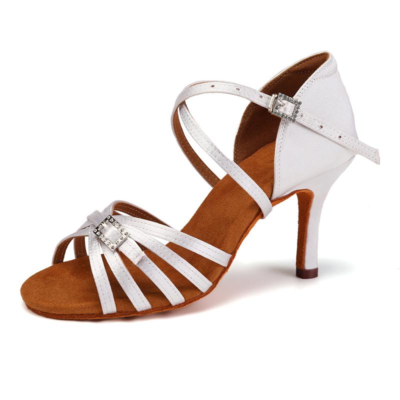 Scarpe da Ballo da Sala Latino Tango da Donna Salsa Tacco Alto 8.5CM