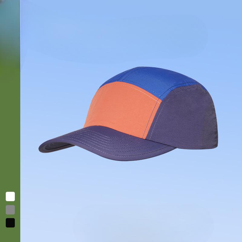 

Быстросохнущая бейсболка с цветными блоками, спортивная, легкая и дышащая, летняя, для кемпинга на открытом воздухе, с большим козырьком, защита от солнца, шляпа от солнца average size