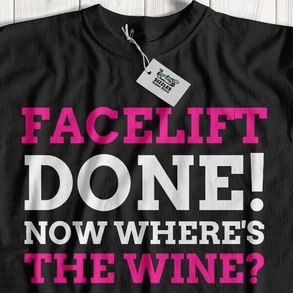 

Funny Facelift T-Shirt Rhytidectomy Gifts & Plastic Surgery Tee Surgeon Recovery 4XL