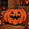 Halloween Pumpkin Shaped Flannel Blanket Cute Office Nap Throw All