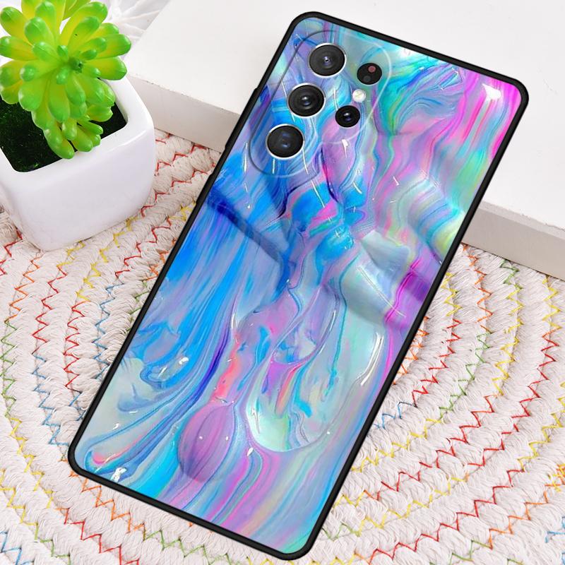 Holographic Dope Trippy Print Silicone Phone Case For Samsung Galaxy Note 10 Pro S26 S25 S24 S23 S22 S21 Plus Ultra Capa Cover