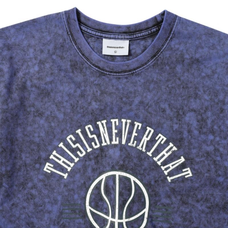ThIs Is Never That Faded Basketball Tee Purple Blue