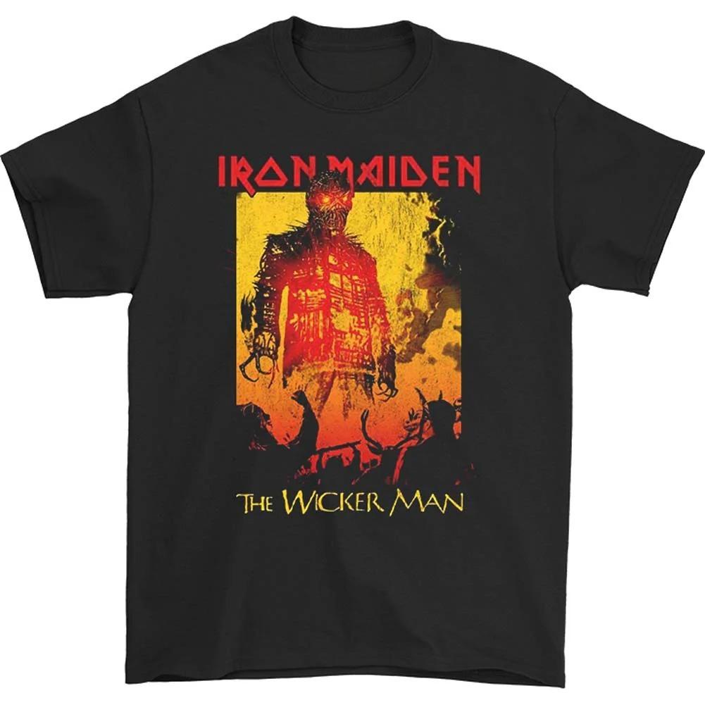 Iron Maiden The Wicker Man Fire Slim Fit T-shirt High-end Luxury Is for Both Men and Women Top Y2k 2026 Summer M