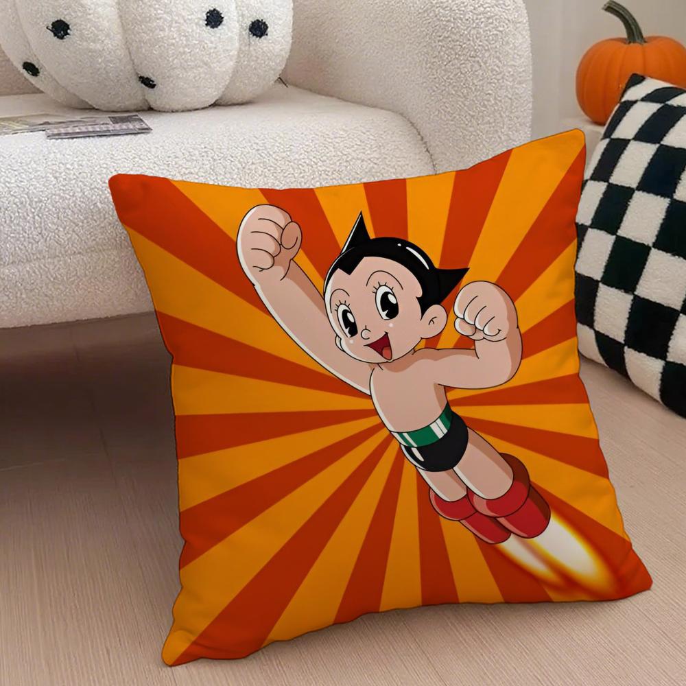 Anime Classic AAstroboy Cushion Cover Throw Pillow Cover Hidden Button Durable Polyester Chair Cushion