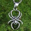 Viking retro spider pendant - trendy punk style party necklace