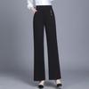 Women's High-Waist Loose Straight-Leg Drape Trousers