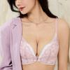 Front Button Bra Sexy Lace Gathering Bra Breast Retraction Anti-sagging Underwear Lace No Steel Ring Beautiful Back Bra