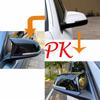 2x Carbon Fiber Style Black mirror cover Replacement for BMW 5 6 7 Series F10 F11 F18 F07 F12 F13 F06 F01 F02 LCI Accessories